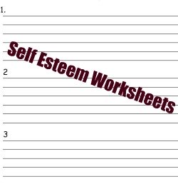 self esteem worksheets